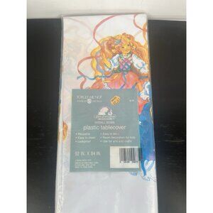 Vintage Lady Lovely Locks Doll Plastic Tablecover 52" x 84" In Package TCFC